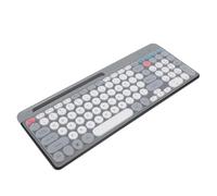 Irfora Ensemble Clavier et Souris sans Fil pour Gamer, Double Mode 2,4 GHz, Compatible 3 Appareils, Taille Standard, 100 Touches avec Touches Rondes, Emplacement pour Té