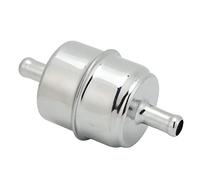 Irfora Filtre à Carburant à Haut Débit, Tuyau en Ligne 9746 chromé de Remplacement Universel pour, efficacité de Filtration Accrue, Matériau Métallique, Taille D'interface 3/8 Pouces,