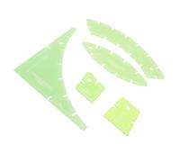 Irfora Gabarit de Couture en Plastique, Outils de Coupe Polyvalents | Couleur vert transparent, Usages multiples, Idéal pour les patrons de couture