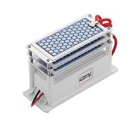 Irfora Générateur d'ozone en céramique portable avec 15 g/h et longue durée de vie TROIS comprimés d'ozone plaque intégrée purificateur d'eau d'air ozoniseur
