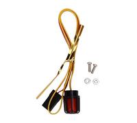 Irfora Gyrophare Rotatif Clignotant à LED pour Voiture RC, Lumière Flash Stroboscopique pour Véhicule d'urgence, Lumière de Voiture de Contrôlée CH3 Modèles Camions RC (Rouge)