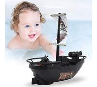 Irfora Kids Pool Pirate Boat, Durable Bath Toy for Children (Black) | Plastique de qualité, Jeu interactif, Conception légère, Facile à utiliser
