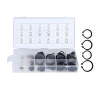 Irfora Kit de Clips E, Clips de Fixation Métalliques Durables | 300 pièces, Différentes tailles de 2 mm à 32 mm, Rétention externe pour engrenages, Mallette de rangement en plastique