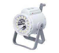 Irfora Lampe de camping portable Lampe de recherche SOS Lampe de poche 3 en 1 Lampe à manivelle Trois températures de couleur Luminosité d'éclairage réglable Port de charge DC5V Type-C avec