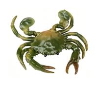 Irfora Lifelike Soft PVC Crab Model Ideal for Marine Education and (Dark