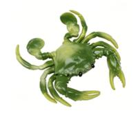 Irfora Lifelike Soft PVC Crab Model Ideal for Marine Education and (Green)