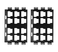 Irfora L'organisateur D'outils en Acier Inoxydable Prend en Charge jusqu'à 100 Lb, 2 Plaques de Montage de Paquet Compatibles avec L'emballage pour les Lits de Camions, les Murs, les