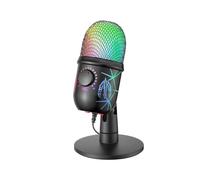 Irfora Microphone Gaming avec Angle Réglable et Réduction de Bruit pour