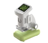 Irfora Microscope Numérique Portable pour Enfants, Grossissement 120X-1200X, Microscope électronique HD pour L'exploration en Plein Air, L'éducation Scientifique, (Vert + Carte TF 32 Go + Lecteur de