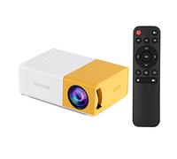 Irfora Mini projecteur LED portable 400 lumens HD/AV/USB/audio Home Cinéma avec haut-parleur intégré et prise en charge de la télécommande Interface 3,5 mm