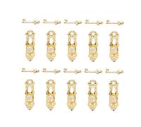 Irfora Miniature Dollhouse Door Knob Lock Set, échelle 1:12 | Matériau en alliage durable, conception grandeur nature, accessoires de maison de poupée DIY