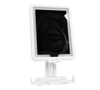 Irfora Miroir de Douche sans Buée avec Batterie Rechargeable et Plateau de Rangement pour Hommes et Femmes dans la Salle Bain 9,5x7 Pouces (Blanche)