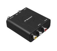 Irfora Modulateur RF Convertisseur AV vers RF NTSC CH3/CH4 Canaux Adaptateur d'entrée vidéo pour TV avec signaux analogiques Convertisseur Démodulateur VHF HD professionnel pour système CATV