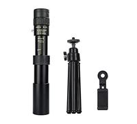 Irfora Monoculaire zoom 10-300 × 40, prisme BAK4 haute résolution, monoculaire, télescope rétractable avec trépied, support de téléphone, sac de transport pour voyage et observation des oiseaux