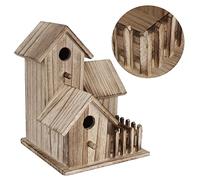 Irfora Nichoir en Bois, Petit Nichoir de Jardin avec Forme Unique, Excellent pour les Amoureux de la Nature, à Installer pour Plus de Temps à Observer la Faune Locale.Nichoir