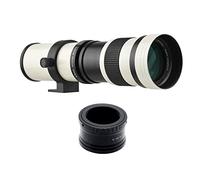 Irfora Objectif MF Supertelezoom F/8.3-16 420-800 mm T2 Mount avec bague d'adaptation M 1/4 filetage de rechange pour appareils photo Canon M M2 M3 M5 M6 Mark II M10 M50 M100 M200