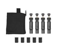 Irfora Outil de Dégonflage de Pneus à Arrêt Automatique Réglable, Dégonfle Efficacement Les Pneus pour Véhicules Tout-Terrain 4x4, Ajustement Universel 6.2x1.1x0.9cm en Métal