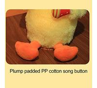 Irfora Peluche Canard Dansant, 120 Chansons, Lumière Amusante (#1) | Matériau en coton PP, chant, fonction d\'enregistrement