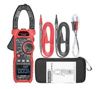 Irfora Pince numérique CA/CC True RMS - Multimètre de rang - Pince d'alimentation avec ampères volts ohms - Capacité de diode - Résistance - Continuité - Rapport de température NCV - Test VFD