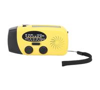 Irfora Radio d'urgence à Manivelle Solaire avec éclairage LED, Alarme SOS et Batterie Externe Portable pour Les Activités de Plein Air (Jaune)