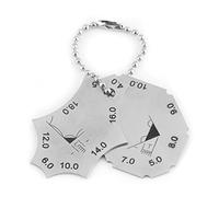 Irfora Règle de Jauge de Longueur Jambe Profondeur Gorge Soudure Joint en T Soudure d'angle. Jauge en Deux Pièces avec un Petit Outil Mesure à Avoir Si Vous