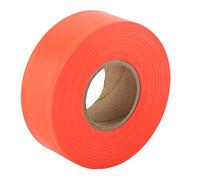 Irfora Rouleau de Ruban de Marquage Haute visibilité, Ruban de Marquage de Sentier de 45 M, Ruban de Marquage de sécurité en PVC pour Le Camping, la Randonnée, Les Limites, Les Zones (Orange)