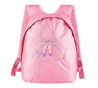 Irfora Sac de ballet avec bretelles réglables, grande capacité | Sac à dos de danse pour enfants, fabriqué en tissu Oxford durable, design léger, fermeture éclair, adapté pour le ballet