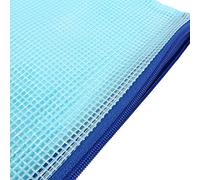 Irfora Sacs à Fermeture éclair Imperméables A5, Rangement de Fichiers | Maille durable et PVC, classification simple des documents, fermetures éclair