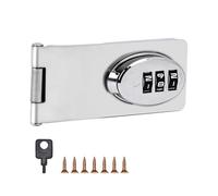 Irfora Serrure à Combinaison sans clé Durable pour Portails de Placard Battants Sécurité à 3 Chiffres L'épreuve des Enfants pour Portail de Grange Garde-manger 2 Adhésif D'installation 8,5 X 3,8 X