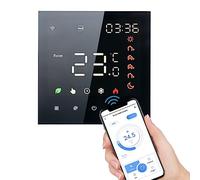 Irfora Smart Tuya Thermostat WiFi Commande Vocale 3A Écran LCD Numérique Programmable Écran Tactile Chauffage au Sol Régulateur de Température Thermostat Mural Numérique Intelligent pour la