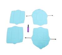 Irfora Solution de Confort Polyvalente, Coussins de Siège Gonflables avec Conception Durable Antidérapante pour Soulager Le Coccyx, Paquet 2 Coussins Gaufrés d'avion pour Les Employés Bureau et Les