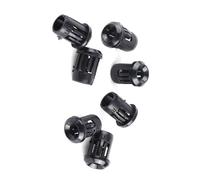 Irfora Support de Douille de Lampe LED, Support en Nylon Noir, 50 Pièces, Douille Diode pour Montage Lunette avec, 3mm 5mm 8mm 10mm Utile (zm)