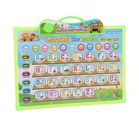 Irfora Tableau Mural Interactif de L'alphabet Anglais, Outil | Plastique durable, 13,86 x 11,22 pouces, expérience multisensorielle, guide de prononciation, activités engageantes
