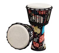 Irfora Tambour à Main 8 Pouces, Djembe Africain coloré pour Performance,