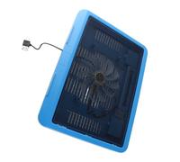 Irfora Tapis de Refroidissement avec Grand Ventilateur (Blue) | Support d'angle ergonomique, maille métallique durable, boîte de rangement USB, performance de refroidissement efficace