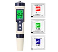 Irfora Testeur de qualité de l'eau 5 en 1 multiparamètres professionnel PH/EC/TDS/saline/thermomètre/testeur numérique multifonction de qualité de l'eau