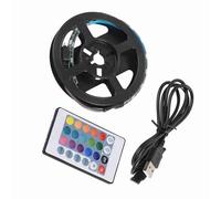 Irfora USB RGB LED Ruban, 120° Étanche à L'Eau (0.5 meters + 24 key