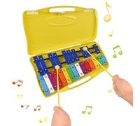 Irfora Xylophone Glockenspiel à 25 Lames Métalliques, Instrument de