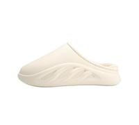 IRGVJIFR Chausson Hiver Pantoufles d'hiver en coton for hommes, chaudes et confortables à l'intérieur, semelle épaisse souple, antidérapantes courtes peluche(WHITE,39)