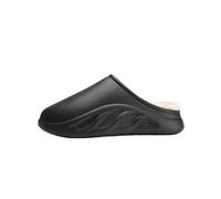 IRGVJIFR Chausson Hiver Pantoufles d'hiver en coton for hommes, chaudes et confortables à l'intérieur, semelle épaisse souple, antidérapantes courtes peluche(Black,38)