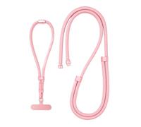 IRGVJIFR Cordon Telephone Portable Cordon de téléphone portable 3 en 1 commutable, longueur réglable, universel, for étui(Pink)
