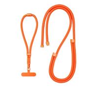 IRGVJIFR Cordon Telephone Portable Cordon de téléphone portable 3 en 1 commutable, longueur réglable, universel, for étui(Orange)
