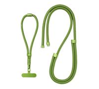 IRGVJIFR Cordon Telephone Portable Cordon de téléphone portable 3 en 1 commutable, longueur réglable, universel, for étui(Green)