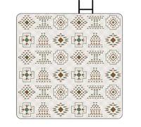 IRGVJIFR Couverture de Pique Nique Tapis De Pique-Nique Stylisé, Camping Portable Et Résistant À L'humidité 2x2 avec Base en Film D'aluminium Épais, Plage Paresseux Lavable Machine(Color5)