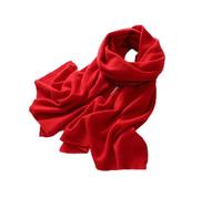 IRGVJIFR Echarpe Hiver Scarf In Autumn And Winter Men's And Women's Knitted Comfortable Soft Solid Color Warm(RED_ONE SIZE)