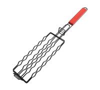 IRGVJIFR Grille pour Barbecue Panier de Barbecue en Acier Inoxydable, Outil de Barbecue, Accessoires de Barbecue, Support de Barbecue for Hot-Dog, légumes, Viande, Steak, crevettes, brochettes