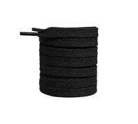 IRGVJIFR Lacets 2 paires de lacets classiques noirs/blancs, plats Double couche en Polyester for toutes les chaussures Pour sortir(Black,160cm)