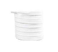 IRGVJIFR Lacets 2 paires de lacets classiques noirs/blancs, plats Double couche en Polyester for toutes les chaussures Pour sortir(White,140cm)