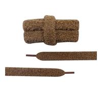 IRGVJIFR Lacets Lot de 2 paires de lacets plats en peluche de 15 mm de large, design épais et pelucheux, parfaits for les baskets décontractées for femmes(Dark brown,70cm)