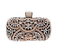 IRGVJIFR Sac de Soirée Fleur Pochette à motif tournesol en diamant - Sac de soirée polyvalent for femme, parfait for les banquets mariage et dîners(Black)